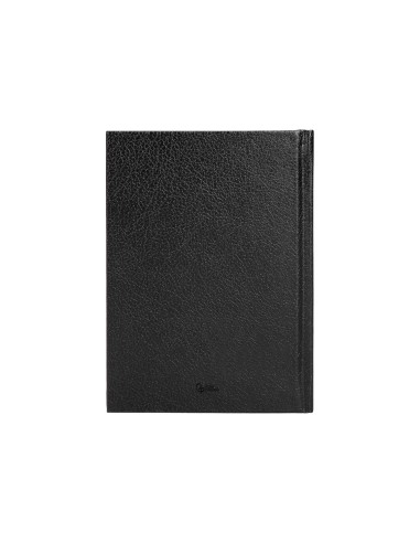 Agenda encuadernada liderpapel corfu a4 2025 dia pagina negro papel 60 gr
