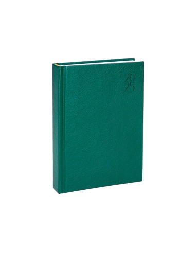 Agenda encuadernada liderpapel corfu a6 2025 dia pagina color verde papel 60 gr