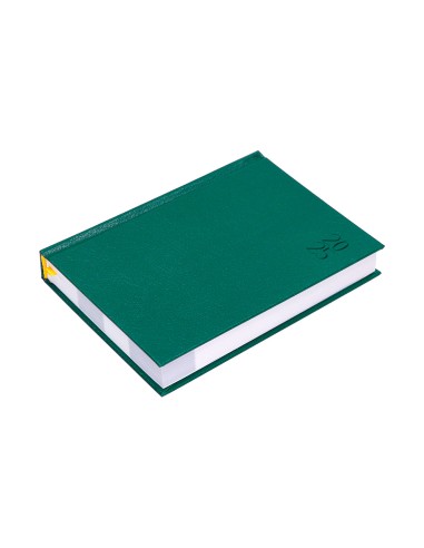 Agenda encuadernada liderpapel corfu a6 2025 dia pagina color verde papel 60 gr