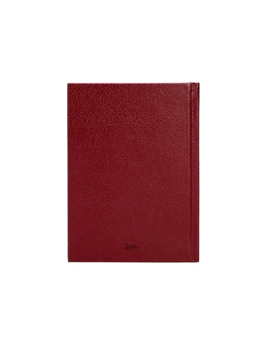 Agenda encuadernada liderpapel corfu a6 2025 dia pagina color rojo papel 60 gr