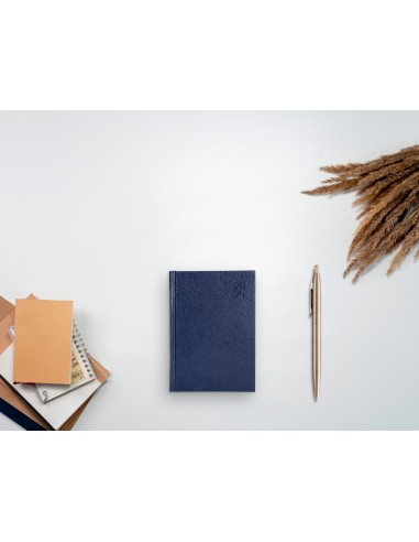 Agenda encuadernada liderpapel corfu a6 2025 dia pagina azul papel 60 gr