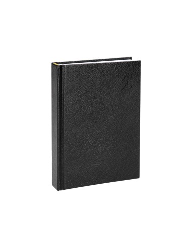 Agenda encuadernada liderpapel corfu a4 2025 semana vista negro papel 60 gr