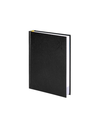 Agenda encuadernada liderpapel corfu a4 2025 semana vista negro papel 60 gr