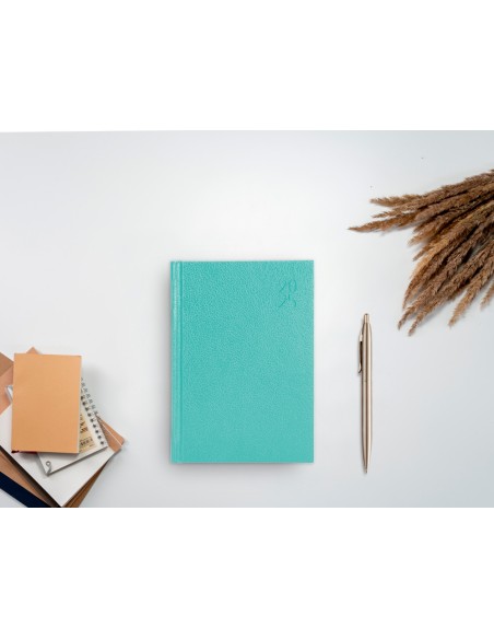 Agenda encuadernada liderpapel corfu a5 2025 semana vista color verde menta papel 60 gr