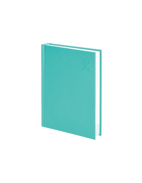 Agenda encuadernada liderpapel corfu a5 2025 semana vista color verde menta papel 60 gr