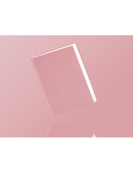 Agenda encuadernada liderpapel corfu a5 2025 dia pagina color rosa nude papel 60 gr