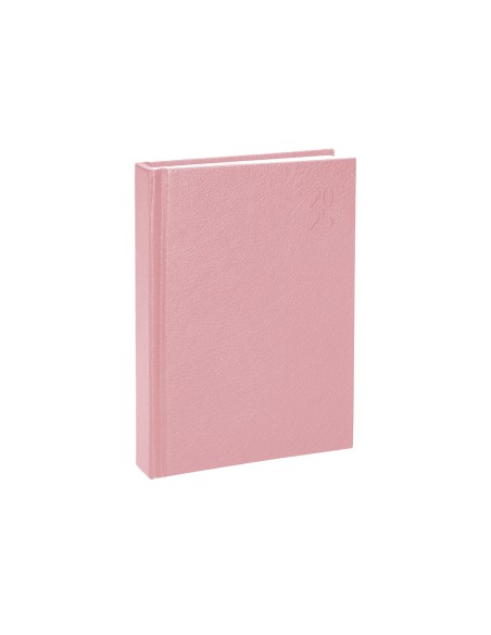 Agenda encuadernada liderpapel corfu a5 2025 dia pagina color rosa nude papel 60 gr