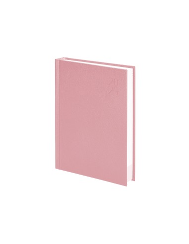 Agenda encuadernada liderpapel corfu a5 2025 dia pagina color rosa nude papel 60 gr