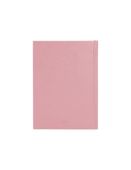 Agenda encuadernada liderpapel corfu a5 2025 dia pagina color rosa nude papel 60 gr