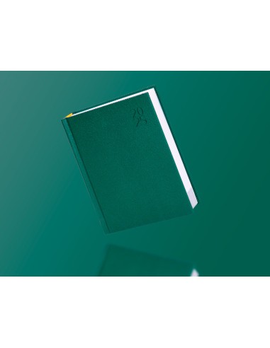 Agenda encuadernada liderpapel corfu a5 2025 dia pagina color verde papel 60 gr