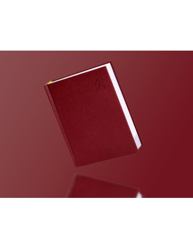 Agenda encuadernada liderpapel corfu a5 2025 dia pagina color rojo papel 60 gr