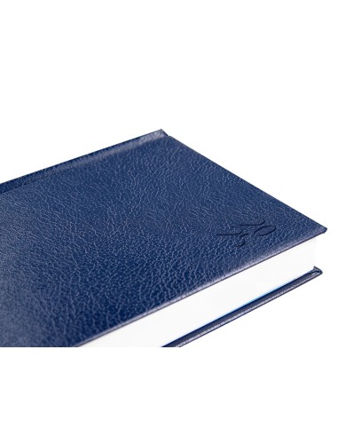 Agenda encuadernada liderpapel corfu a5 2025 dia pagina azul papel 60 gr