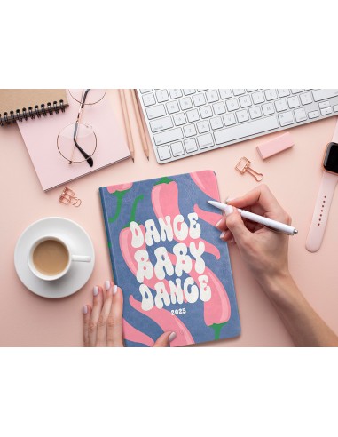 Agenda encuadernada liderpapel kinaros a6 2025 dia pagina color azul papel 70 gr