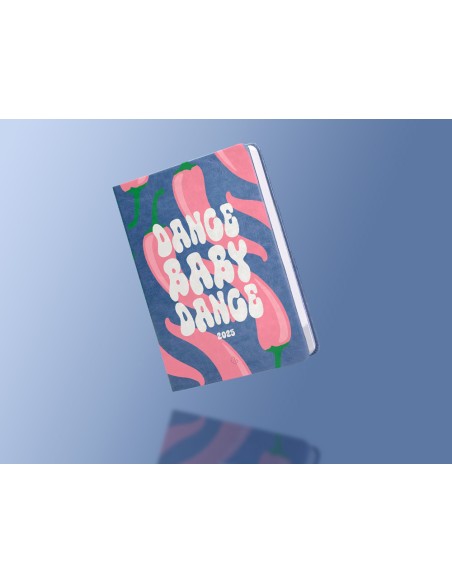 Agenda encuadernada liderpapel kinaros a6 2025 dia pagina color azul papel 70 gr