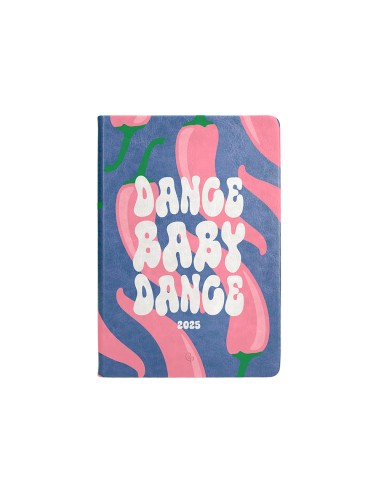 Agenda encuadernada liderpapel kinaros a6 2025 dia pagina color azul papel 70 gr