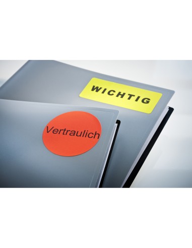 Etiqueta adhesiva tico naranja fluorescentes permanente fsclaser inkjet fotocopia 991x34mm caja de 1120 unidades