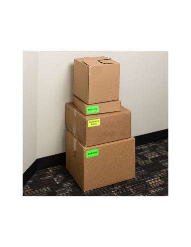 Etiqueta adhesiva tico amarill o fluorescentes permanente fsclaser inkjet fotocopia 475x255 mm caja de 3080 unidades