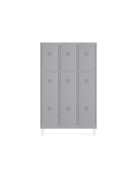 Taquilla metalica rocada 400 3 modulos x 3 puertas gris 1210x500x1800 mm Taquilla metalica rocada 400 3 modulos x 3 puertas gris 1210x500x1800 mm