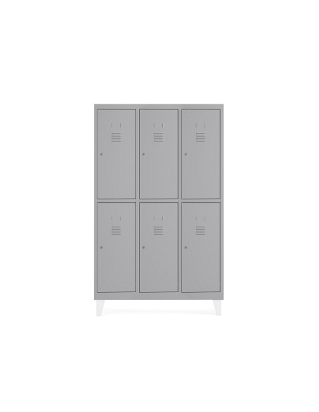 Taquilla metalica rocada 400 3 modulos x 2 puertas gris 1210x500x1800 mm Taquilla metalica rocada 400 3 modulos x 2 puertas gris 1210x500x1800 mm