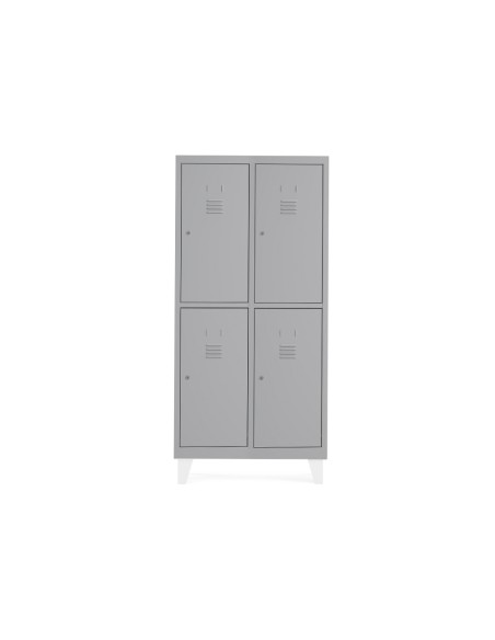 Taquilla metalica rocada 400 2 modulos x 2 puertas gris 820x500x1800 mm Taquilla metalica rocada 400 2 modulos x 2 puertas gris 820x500x1800 mm