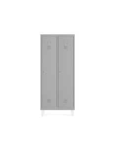 Taquilla metalica rocada 400 2 modulos x 1 puerta gris 820x500x1800 mm