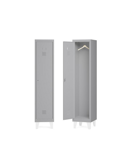 Taquilla metalica rocada 400 1 modulo x 1 puerta gris 430x500x1800 mm Taquilla metalica rocada 400 1 modulo x 1 puerta gris 430x500x1800 mm