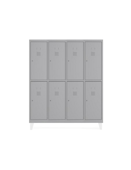 Taquilla metalica rocada 300 4 modulos x 2 puertas gris 1210x500x1800 mm Taquilla metalica rocada 300 4 modulos x 2 puertas gris 1210x500x1800 mm