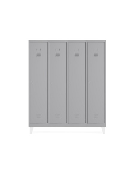 Taquilla metalica rocada 300 4 modulos x 1 puerta gris 1210x500x1800 mm Taquilla metalica rocada 300 4 modulos x 1 puerta gris 1210x500x1800 mm