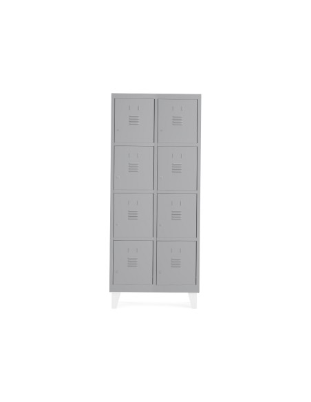 Taquilla metalica rocada 300 2 modulos x 4 puertas gris 620x500x1800 mm Taquilla metalica rocada 300 2 modulos x 4 puertas gris 620x500x1800 mm