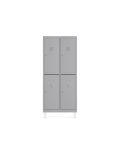 Taquilla metalica rocada 300 2 modulos x 1 puerta gris 620x500x1800 mm