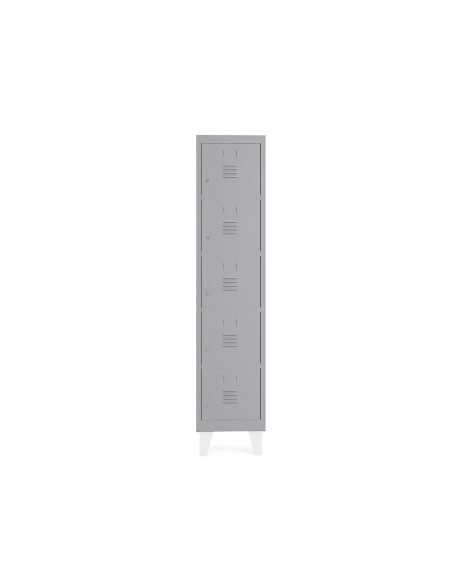 Taquilla metalica rocada 300 1 modulo 5 puertas gris 330x500x1800 mm Taquilla metalica rocada 300 1 modulo 5 puertas gris 330x500x1800 mm