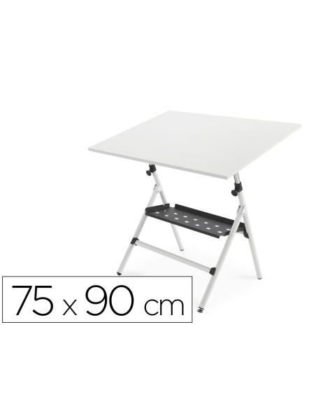 Mesa de dibujo rocada rd 175 estructura metalica plegable regulable en altura tablero 75x90 cm Mesa de dibujo rocada rd 175 estructura metalica plegable regulable en altura tablero 75x90 cm