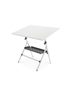 Mesa de dibujo rocada rd 175 estructura metalica plegable regulable en altura tablero 75x90 cm