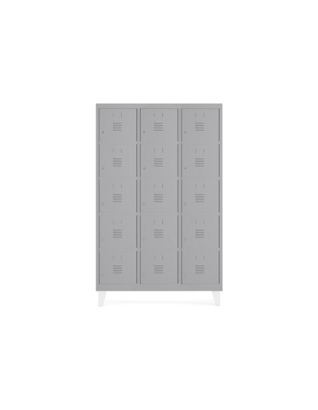 Taquilla metalica rocada 400 3 modulos x 5 puertas gris 1210x500x1800 mm Taquilla metalica rocada 400 3 modulos x 5 puertas gris 1210x500x1800 mm