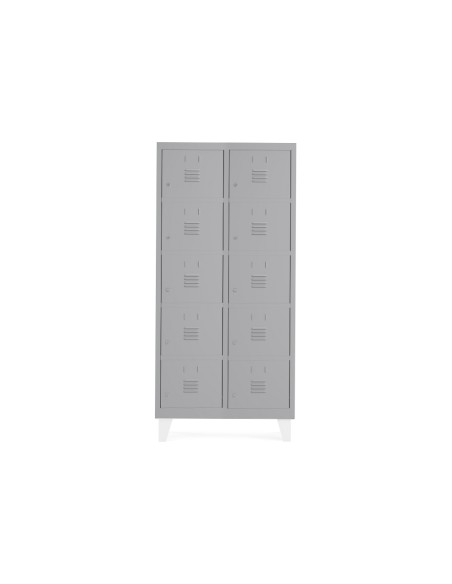 Taquilla metalica rocada 400 2 modulos x 5 puertas gris 820x500x1800 mm Taquilla metalica rocada 400 2 modulos x 5 puertas gris 820x500x1800 mm