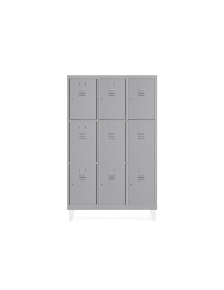 Taquilla metalica rocada 300 3 modulos x 3 puertas gris 910x500x1800 mm Taquilla metalica rocada 300 3 modulos x 3 puertas gris 910x500x1800 mm