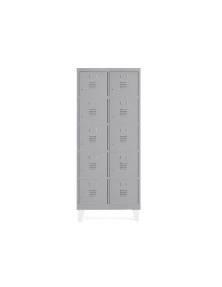 Taquilla metalica rocada 300 2 modulos x 5 puertas gris 620x500x1800 mm Taquilla metalica rocada 300 2 modulos x 5 puertas gris 620x500x1800 mm