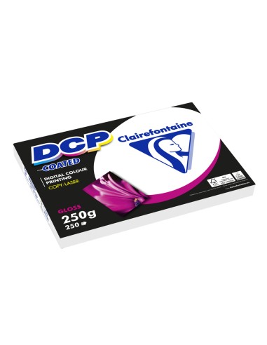 Papel fotocopiadora color dcp coated glossy din a4 250 gramos paquete 250 hojas