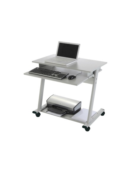 Mesa ordenador rocada rd 9100 sistema bloqueo con ruedas estructura metalica con bandeja teclado extraible Mesa ordenador rocada rd 9100 sistema bloqueo con ruedas estructura metalica con bandeja teclado extraible