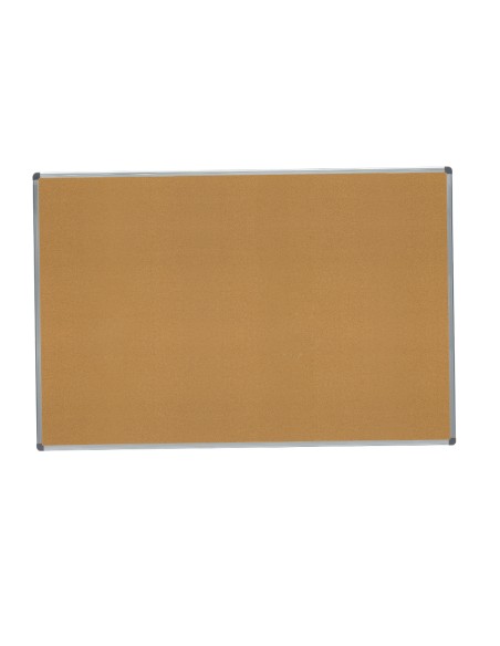 Pizarra corcho rocada marco aluminio con cantoneras 100x150 cm