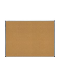 Pizarra corcho rocada marco aluminio con cantoneras 90x120 cm