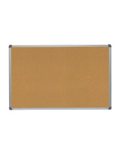 Pizarra corcho rocada marco aluminio con cantoneras 60x90 cm