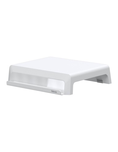 Soporte fellowes para monitor breyta 3 ajustes de altura hasta 30 kg 100 reciclable 350x300x80 118 155 mm blanco