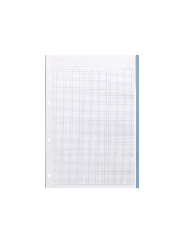 Recambio liderpapel a4 20050 hojas 90g m2 cuadro 5 mm 4 taladros bandas de 5 colores