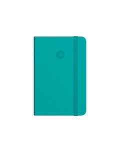Cuaderno con gomilla antartik notes tapa dura a5 hojas puntos turquesa 100 hojas 80 gr fsc