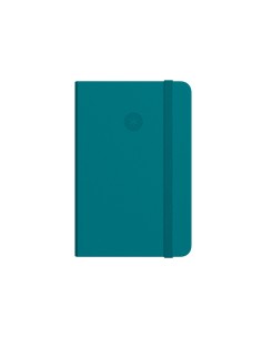 Cuaderno con gomilla antartik notes tapa dura a6 hojas cuadricula verde aguamarina 100 hojas 80 gr