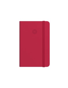 Cuaderno con gomilla antartik notes tapa dura a6 hojas lisas rojo 100 hojas 80 gr fsc