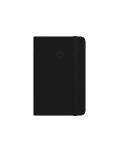 Cuaderno con gomilla antartik notes tapa dura a5 hojas lisas negro 100 hojas 80 gr fsc
