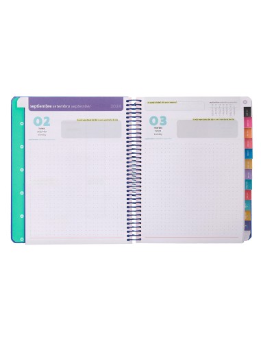 Agenda escolar antartik ano 24 25 curso coleccion maximal blue dia pagina a5