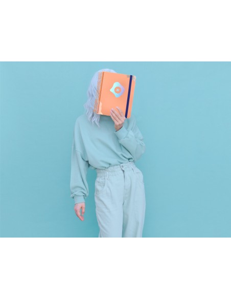 Agenda escolar antartik ano 24 25 curso coleccion maximal light orange dia pagina a5